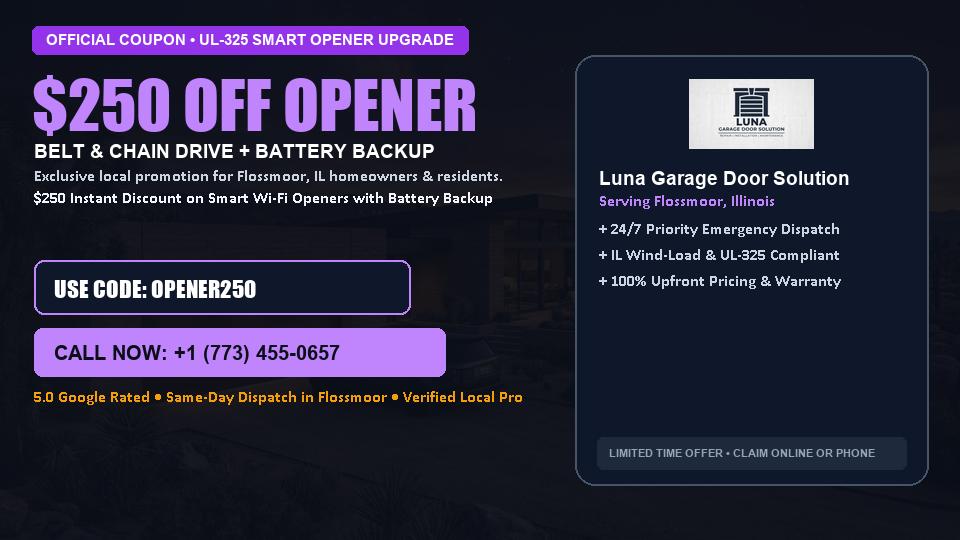 Luna Garage Door Solution $250 OFF Premium LiftMaster Opener Installation